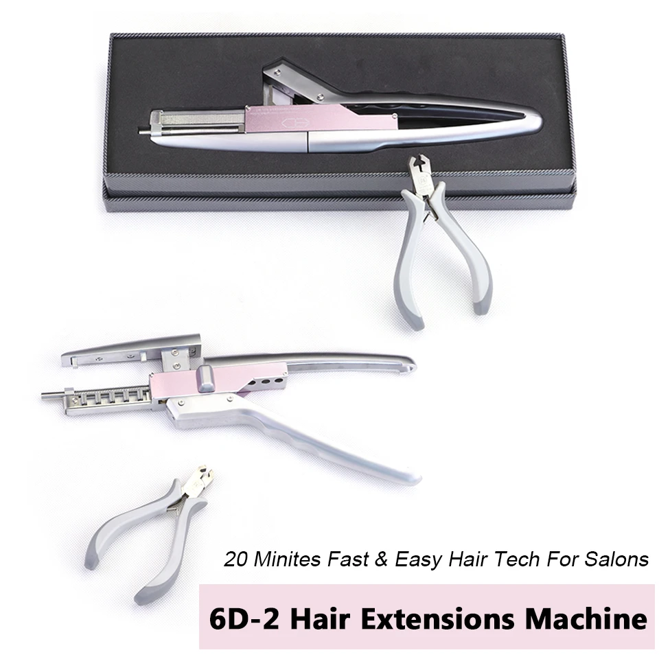 6d2 Hair Machine For 6d-2nd Generation Hair Extensions Fast Installment  Styling Tools Carbon Fiber Material With Pliers - Connectors - AliExpress