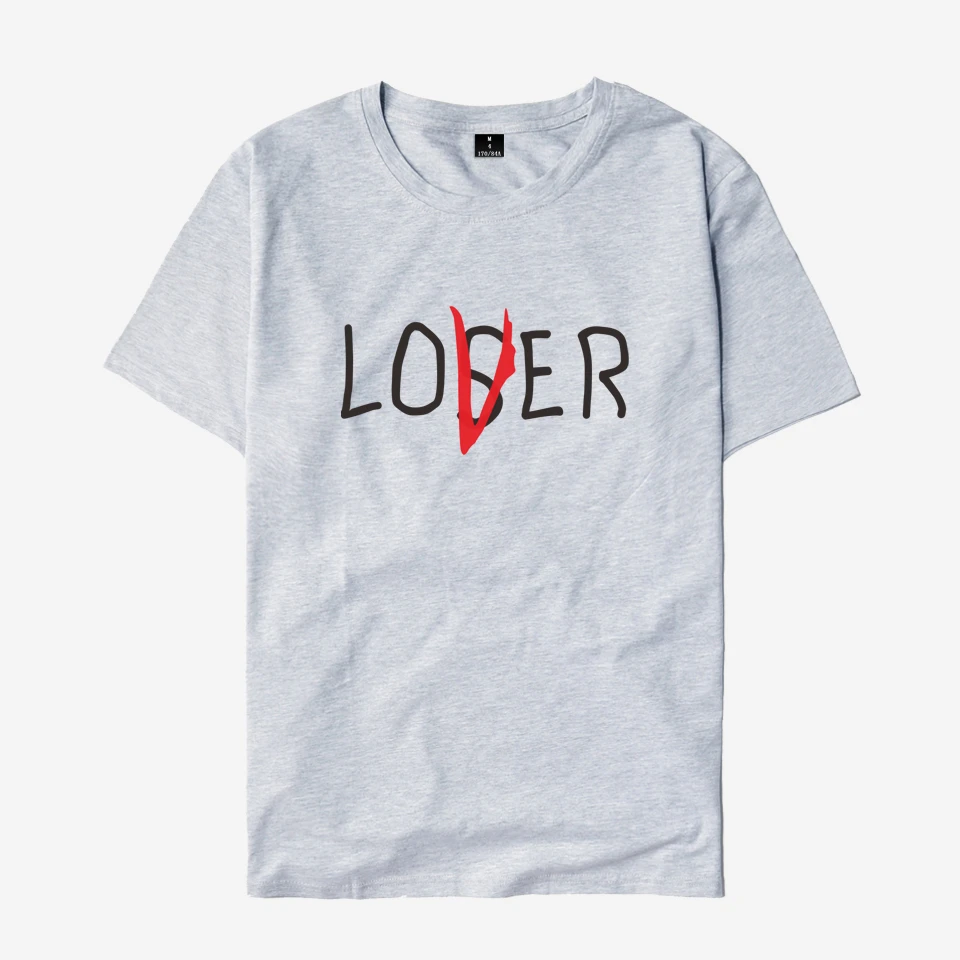 Best Selling Loser Lover It Inspired Tshirt summer Movie It Losers Club T-shirt T shirts brand clothes fitness cotton Tshirt Top