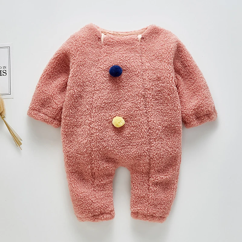 BT157-Pink Sodawn/зимняя детская одежда детский комбинезон, хлопчатобумажная одежда для младенцев, для мальчиков и девочек, милый комбинезон, одежда для альпинизма теплый комбинезон-жакет - Цвет: BT157-Pink