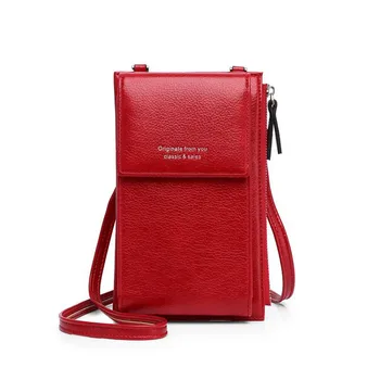 

2020 vertical single shoulder bag, cross body small square , large capacity multi-functional cover type vertical mobile phone