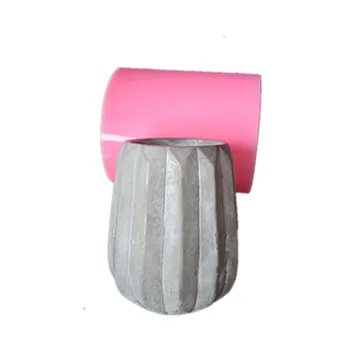 

Handmade Concrete Clay Pot Making Silicone Molds DIY Silicone Flower pot Mold for Cement Vase Cactus Planter Mould