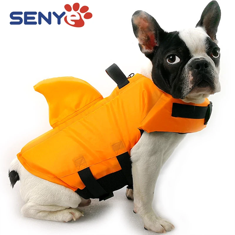 Pet Dog Swimming Vest 2020 Summer New Shark Solid Swimwear Dog Fashion