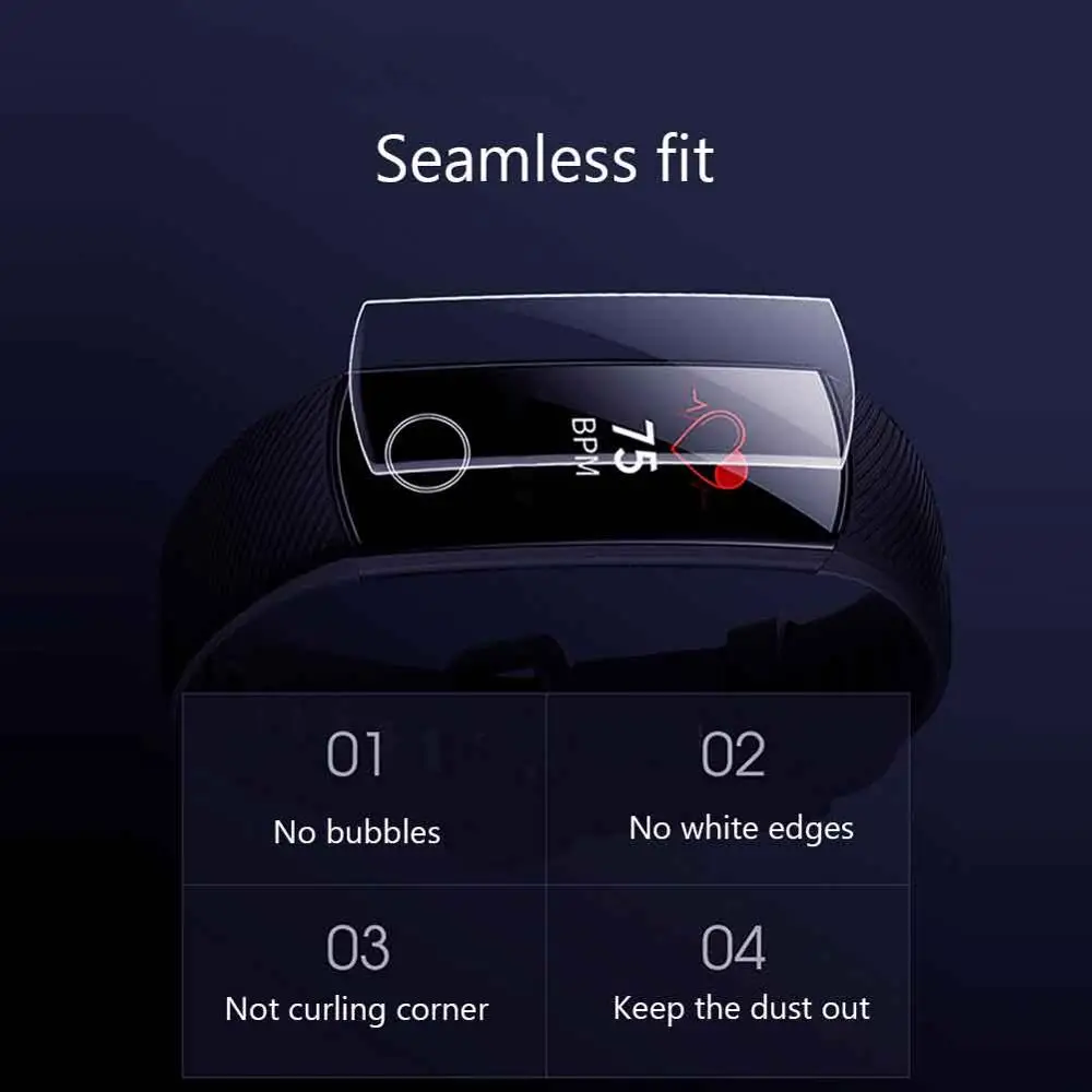 OriginalHD ТПУ водонепроницаемые гелевые пленки для huawei Honor band 4/5 Защитная крышка экрана Анти-Царапины прозрачная полная защитная пленка на экран