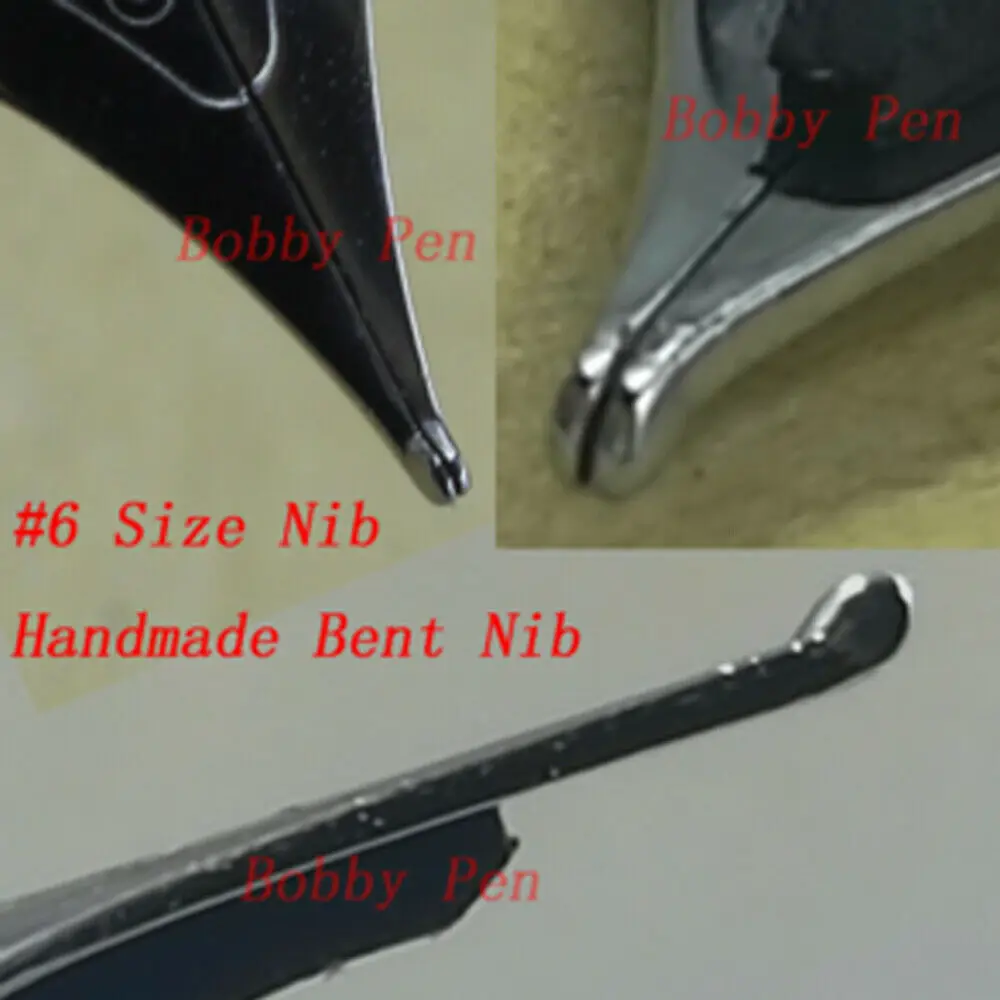 

1Pc Bobby Custom Handmade #6 Size Nib F Nib Bent Nib For Penbbs 308/Jinhao X450