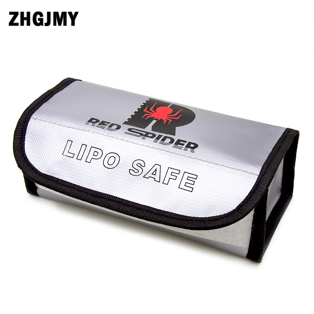 

ZHGJMY Lipo Battery Portable Fireproof Explosion-proof Safety Lipo Battery Bag Fire Resistant 185x75x60mm for RC Lipo Battery