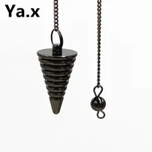 Маятник из натурального камня, амулет, исцеляющая пирамида, духовные маятники, медные амулеты