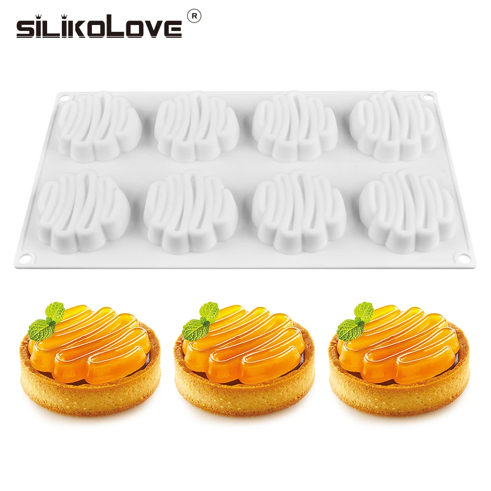 SILIKOLOVE 8 полости 3D силиконовый торт молд, аксессуары для выпечки DIY мусс жаропрочная посуда для десерта инструменты для украшения приготовления пищи формы