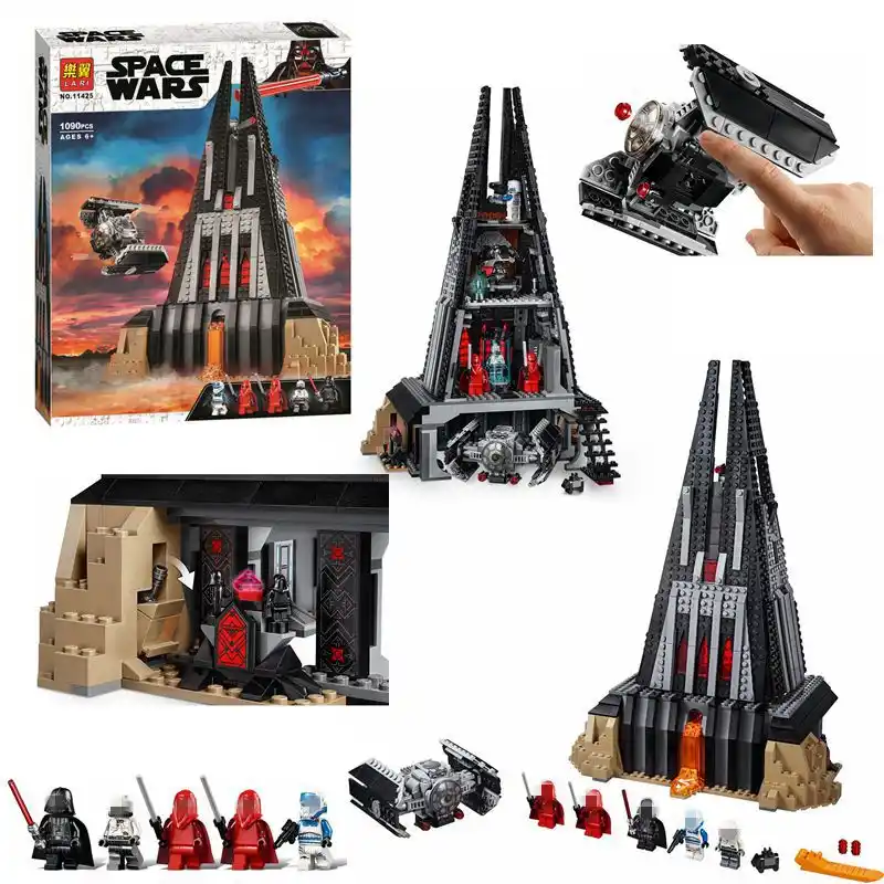 Star Wars conjunto de blocos de construção Darth Vader tijolos modelo castelo brinquedos para crianças