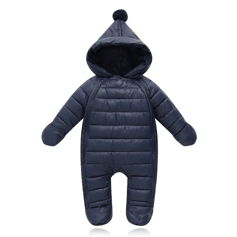 OkayMom/3 в 1 перчатки обувь для малышей зимняя одежда с капюшоном комбинезоны