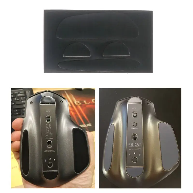 

1 Set 0.6mm Thickness Replace Curve Edge Mouse Feet Mouse Skates for Logitech MX Master Mouse