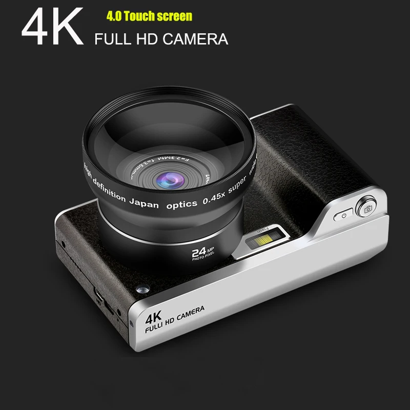 Цифровая камера 4 0 дюйма Full HD 1080P 24MP 8X Zoom цифровая с сенсорным экраном