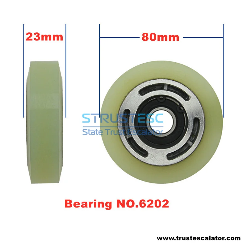 HTC02000 Escalator Step Chain Roller Use for Sigma Hitachi OD80mm W23mm 6202 (2)