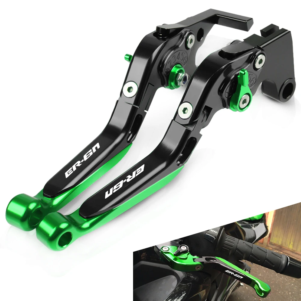 Для Kawasaki ER-6n ER6N ER 6N 2009 - 2017 2012 2013 2014 2015 2016 мотоциклетные регулируемые складные