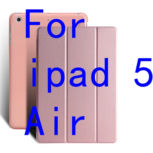 Чехол для ipad 5 Air с откидной подставкой для ipad 2/3/4, полностью умный чехол из искусственной кожи для ipad mini 4, чехол для ipad Air, настольный чехол+ ручка - Цвет: Air rose gold