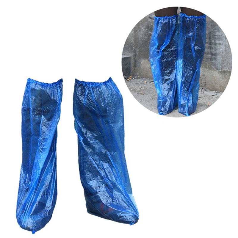 10Pcs Disposable Shoe Dust Covers Waterproof Thick Plastic Shoes Cover