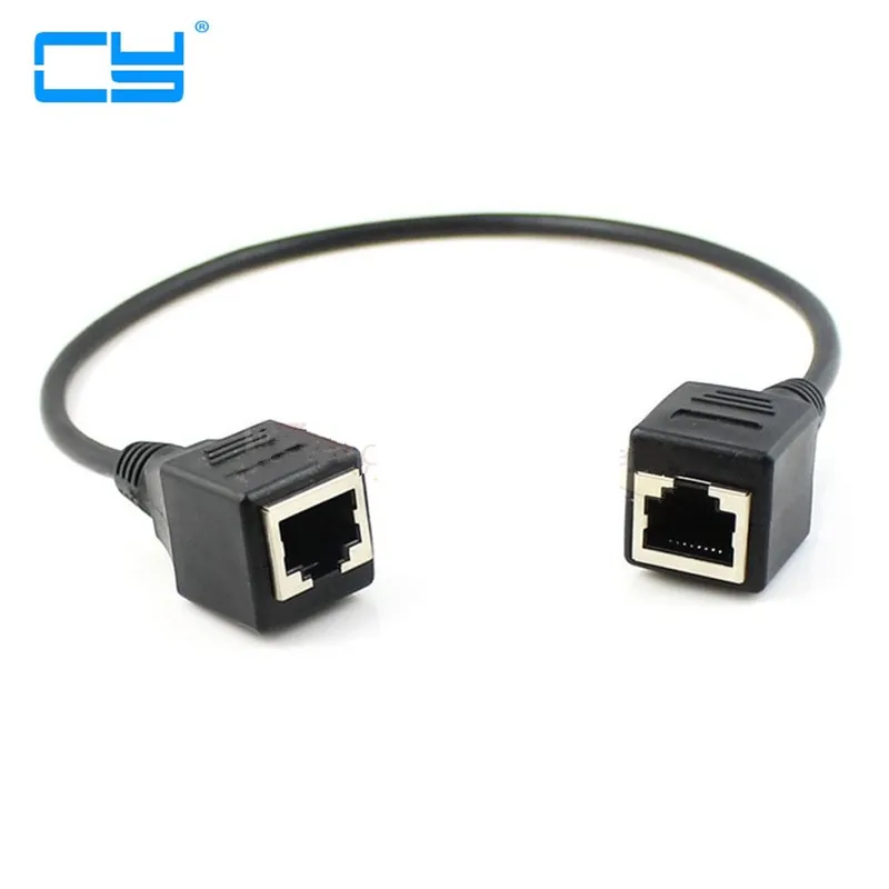 1ft 30 cm 8P8C FTP STP UTP Cat 5e Femea para Cabo de Extensao Network Ethernet сетевой патч корд бесплатная