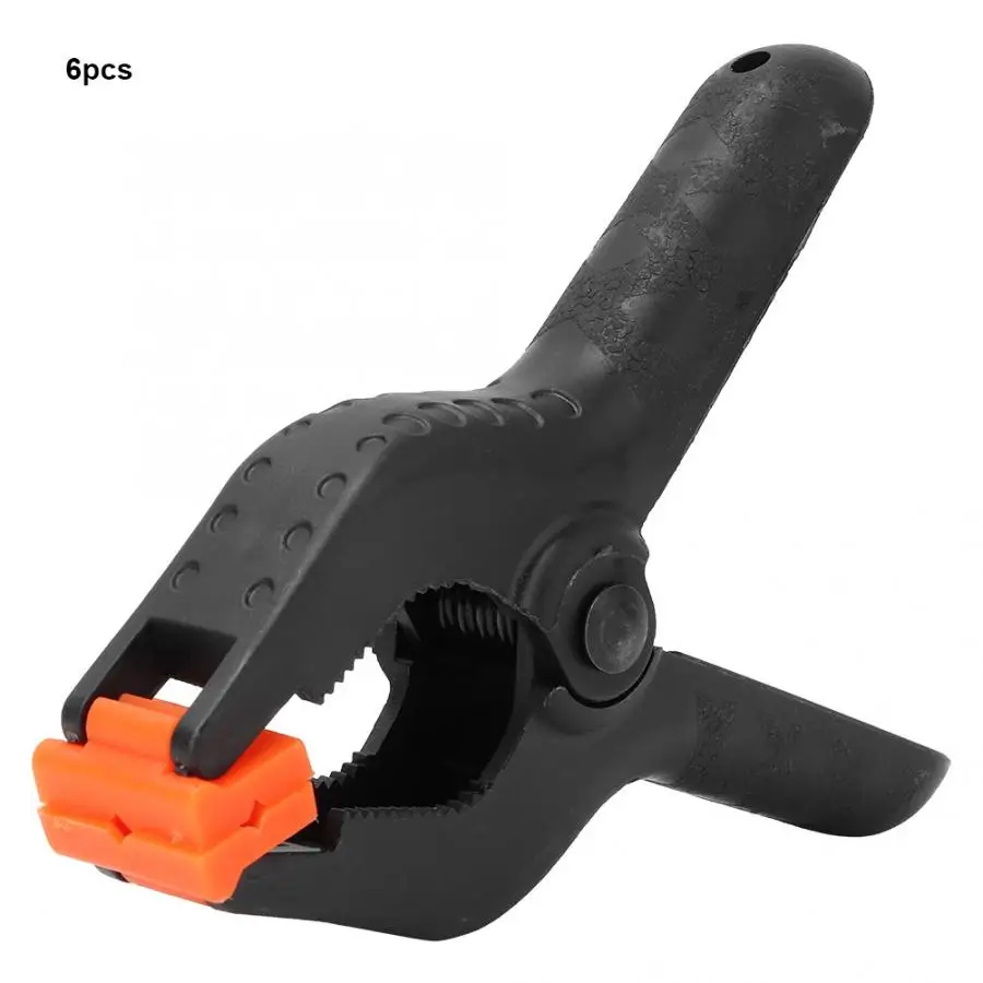 Liukouu 6pcs 4inch A Type Black Multifunctional Plastic Spring Clamp Clip DIY Woodworking Tool Liukouu 6pcs 4inch A Type Black Multifunctional Plastic Spring Clamp Clip DIY Woodworking Tool