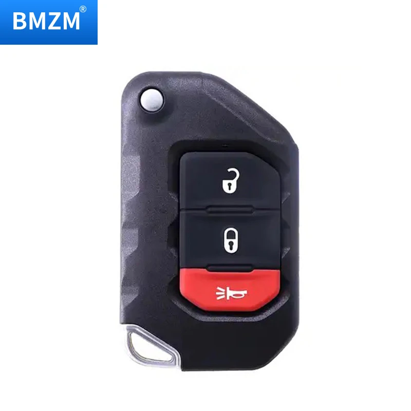 BMZM 2 + 1 кнопочный дистанционный Раскладной Автомобильный ключ для Jeep Wrangler с чипом