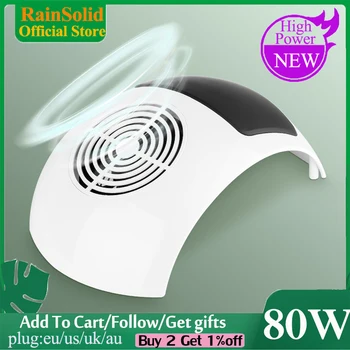 

2020 New Nail Dust Suction Collector Vacuum Cleaner 80W/40W Electric Nail Drill with Big Power Fan 2 Dust Bags Nail Equipment