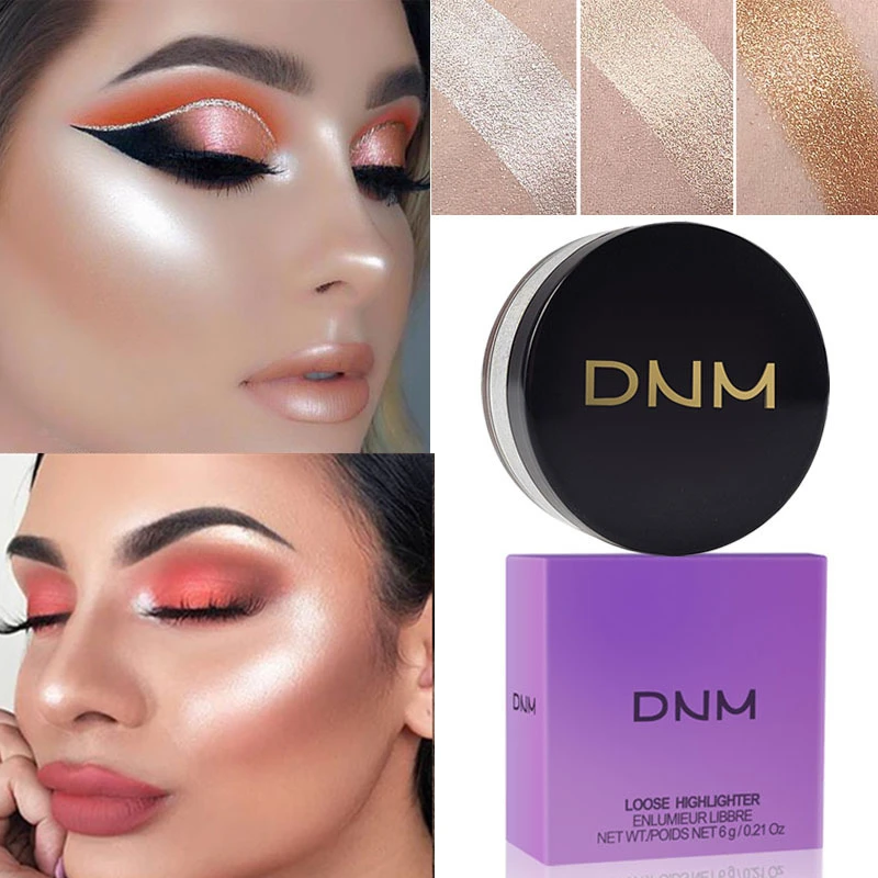 DNM сыпучий порошок Iluminador мерцающий сияющий блеск полупрозрачный установка