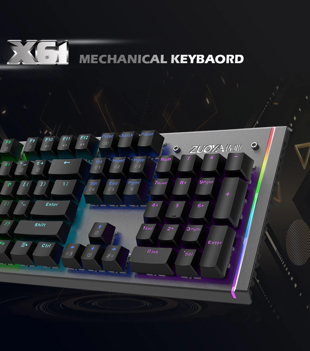 Multi-colored Mechanical Keyboard