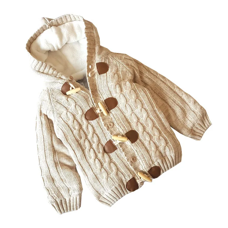 Rlyaeiz Children Sweater Autumn Winter Casual Kids Thickening Warm Pullover Knitwear Knitting Baby Girls Boys Sweaters