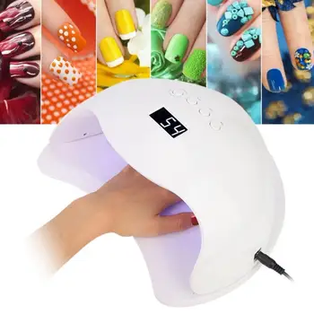 

Uv Lamp 72W Intelligent UV Gel Lamp Curing Painless Machine Nail Polish Dryer Manicure Tool Nail Lamps