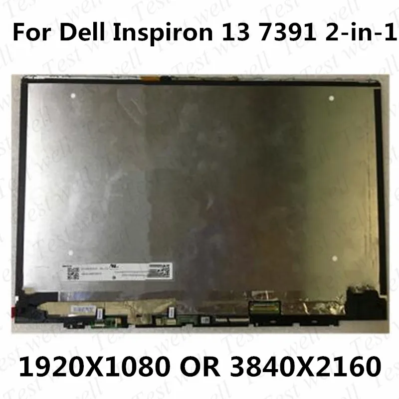 

Тесты хорошо 13,3 "для Dell Inspiron 13 2-в-1 7391 FHD 1920*1080 или 4K 3840X2160 ЖК-дисплей Экран сенсорный экран с рамкой в сборе Замена