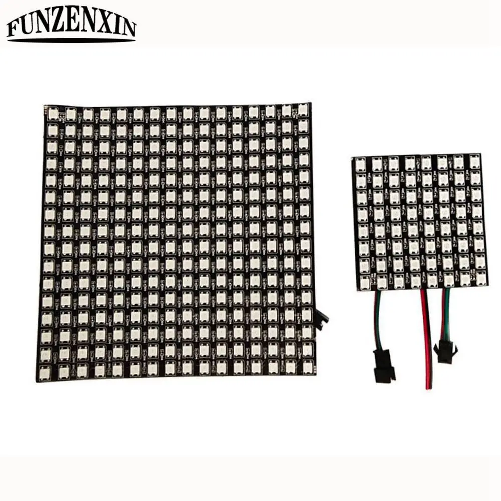 

WS2812B Module Matrix Screen 8X8/16X16 LED Digital Flexible Individually Addressable Panel Light DC5V