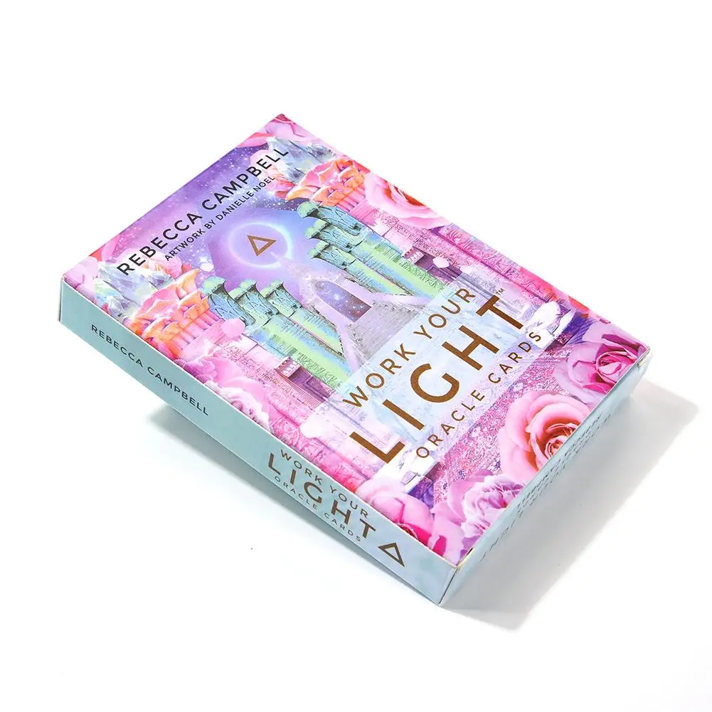 44 Pcs Oracle Tarot Cards Sheets Work Your Light Oracle Card Board Deck Games Palying Cards Game Entertainment
