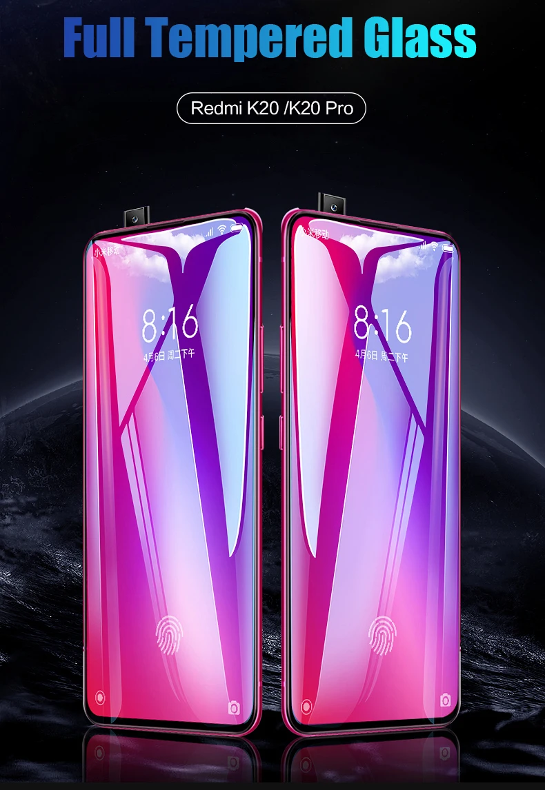 Для Xiaomi mi 9 T Pro mi 9 T mi 9TPro 9 T закаленное стекло Полный клей 9H ударопрочный протектор экрана для красного стекла mi K20 Pro K 20 Pro