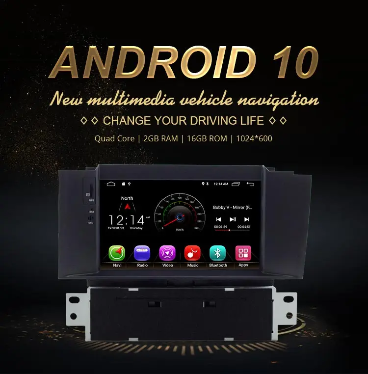 JDASTON Android 10 автомобильный dvd-плеер для Citroen C4 C4L DS4 мультимедийный видео плеер wifi gps навигация 1 Din автомагнитола стерео RDS