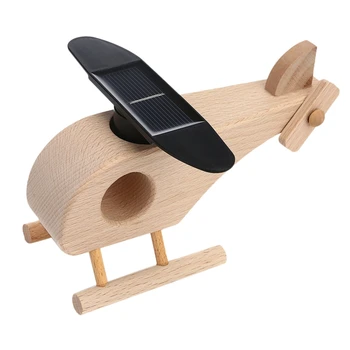 

1Pcs Solar Aircraft Toy Wood Aircraft Education Enlightenment Educational Toys Birthday Gifts