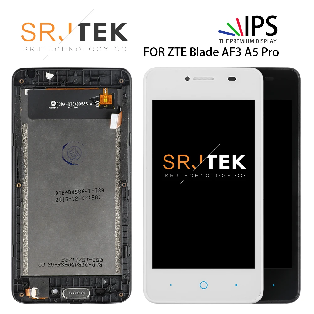 

SRJTEK 4'' Screen For ZTE Blade AF3 Display T221 A5 Touch Digitizer Sensor For ZTE Blade A5 Pro LCD Display Replacement Parts