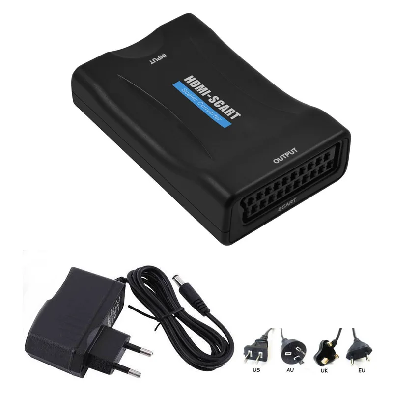 Преобразователь 1080P HDMI в SCART высококлассный преобразователь видео и аудио