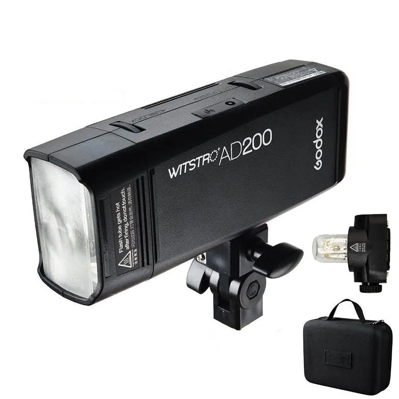 AD200 Godox AD200 200Ws 2,4 г ttl Карманный стробоскоп 1/8000 HSS беспроводной монолайт с батареей голые лампы/Speedlite Fresnel Flash Head - Цвет: AD200