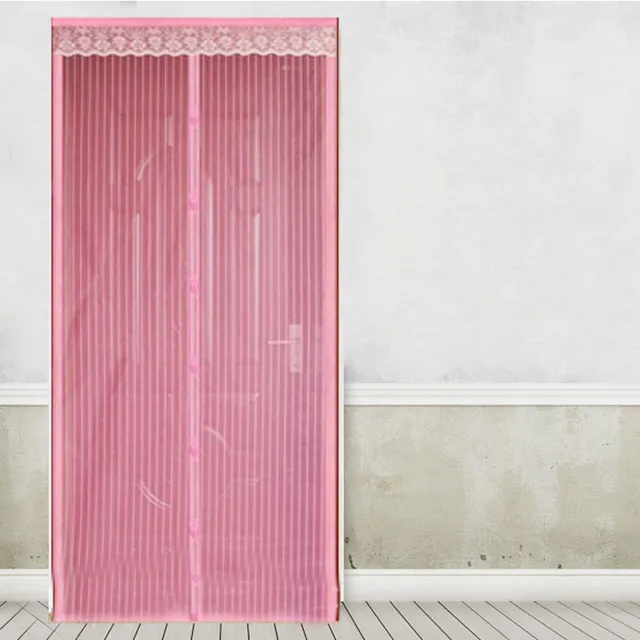 곤충을 차단하고 집안을 청량하게 유지하는 마그네틱 메쉬 그물 스크린 도어 커튼