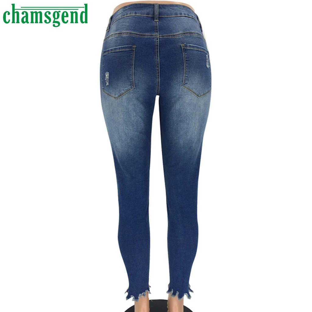 CHAMSGEND, обтягивающие, рваные джинсы, женские,, с карманами, на молнии, брюки, обтягивающие, с потертостями, с дырками, градиентные, узкие джинсы, женские, повседневные брюки#4