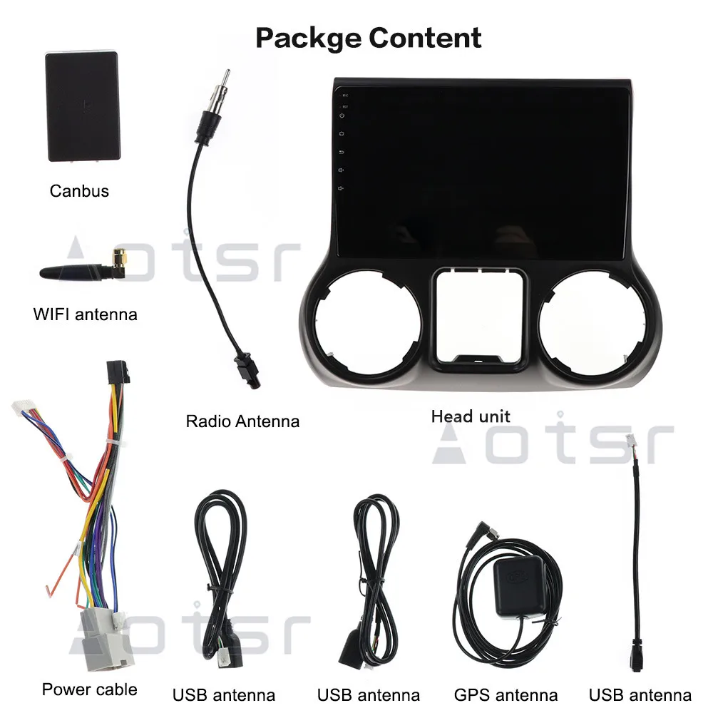 AOTSR 10 дюймов Android 10,0 gps навигатор автомобильный стерео плеер для Jeep grand wrangler 2011- мультимедийный плеер DSP CarPlay