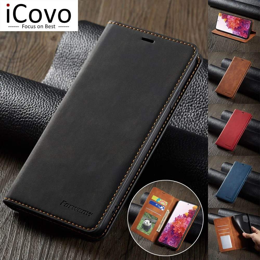 Custodia in pelle per Samsung A53 A33 A13 A12 A22 A32 A52s A73 5G Portafoglio Flip Cover S22 S21 S20 FE Nota 20 Ultra S10 S9 S8 Pl_voghion.com