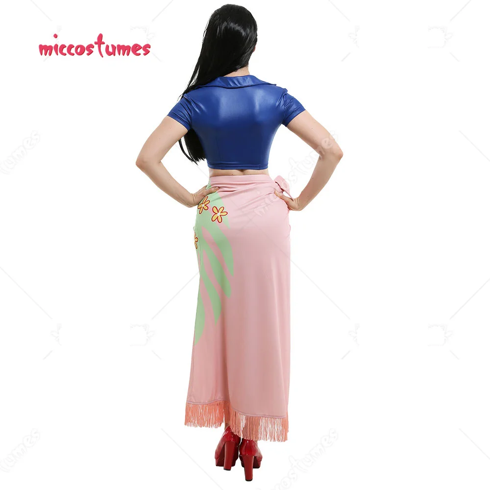 HAIKYUU Women's Cosplay Costume Top and Floral Pattern Wrap Skirt Cosplay Costume Outfit +Tassel Outfits