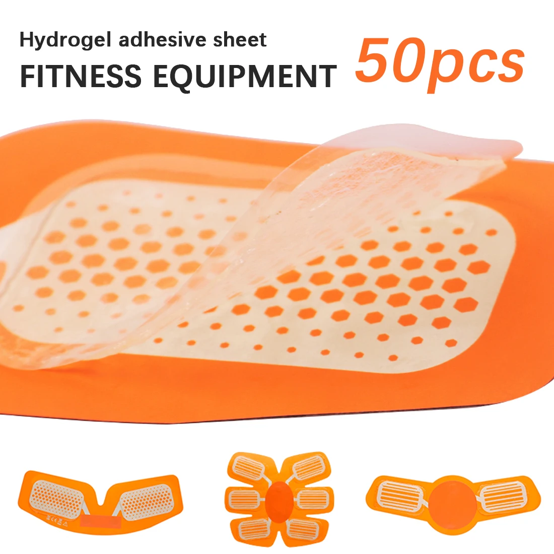 

50Pcs Gel Pads For EMS Trainer Weight Loss Replacement Massage Gel Abdominal Muscle Stimulator Exerciser for Slimming Machine