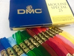 Чистый хлопок Французский DMC нить крестиком шелковая нить 8,7 ярдов/шт