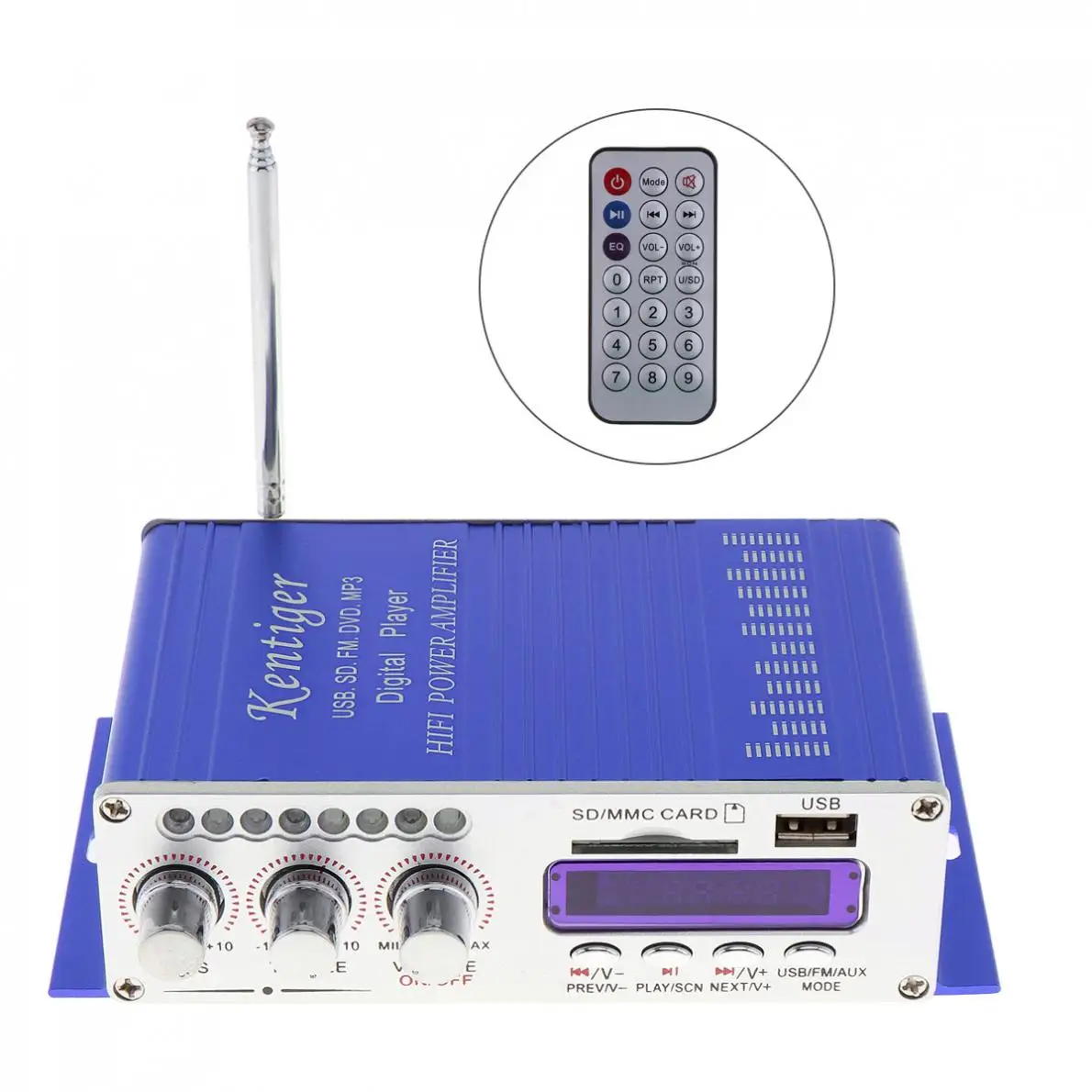 Car Stereo Amplifier Hi-Fi HY502 USB MP3 DVD CD FM SD Digital Motorcycle Auto Car Stereo Player Power Amplifier Audio Music Player Sound Music