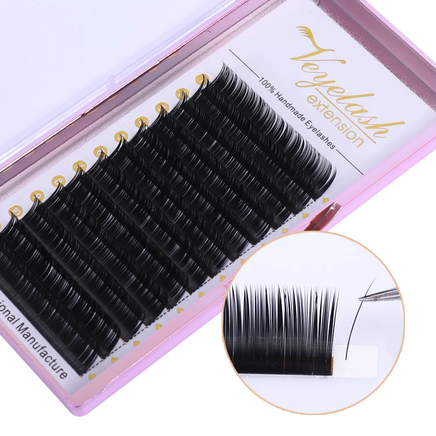 

WOWANGEL Soft Flat Ellipse silk Lash Extension Wholesale Private Label Individual flat matte eyelash Extension