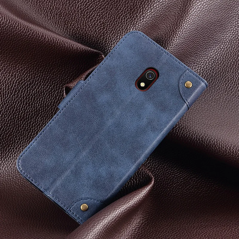 Для Xiaomi Redmi 8A чехол с откидной крышкой MOFi Redmi 8A противоударный pu кожаный чехол capas роскошный бизнес противоударный чехол s