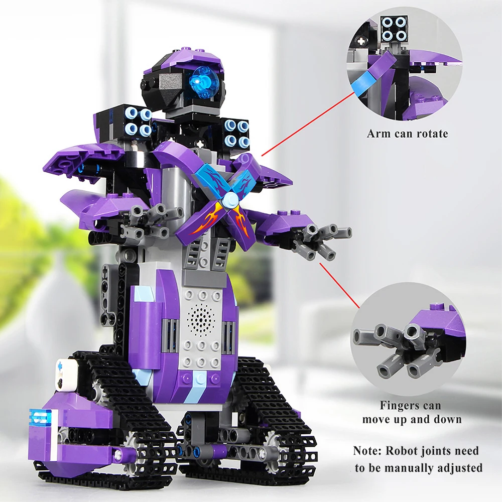 2,4G RC строительные блоки робота Обучающие RC робот кирпичи игрушки строительный инженерный Обучающий набор умный подарок для детей
