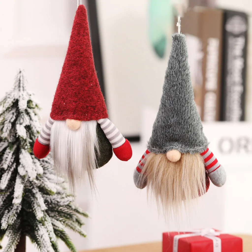 Ручной Работы Рождественский гном шведский кулон с фигурками безликие рождественские подвесные украшения рождественские вечерние подарки для детей