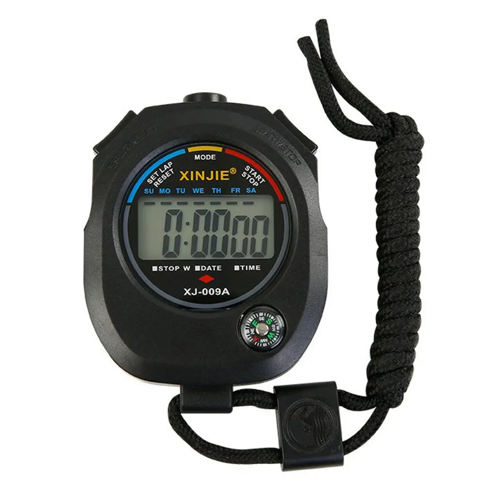 Professional  Como Digital Chronograph Sports Stopwatch with Neck Strap Timer 