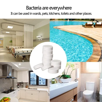 

Chlorine Tablets Effervescent Swimming Pool Instant Disinfection Tablets Chemical Floater Floating Dispenser With Thermometer